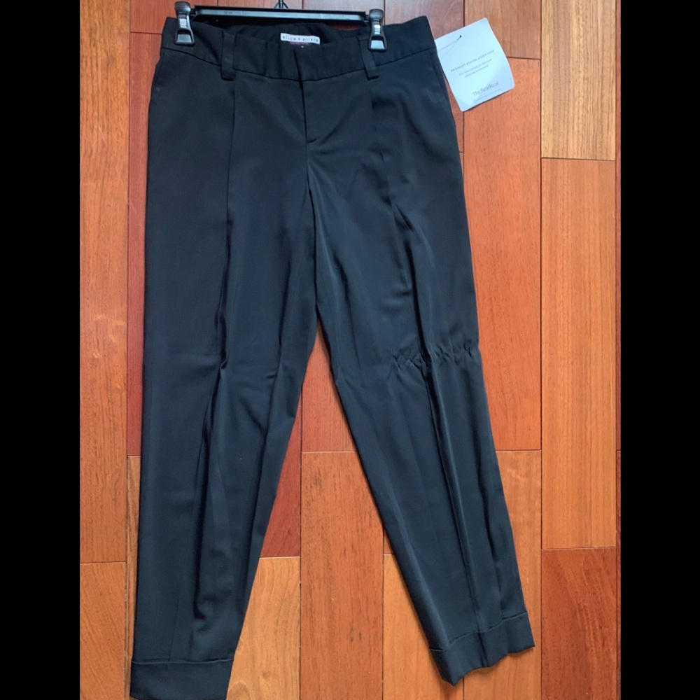 Alice + Olivia high rise straight leg